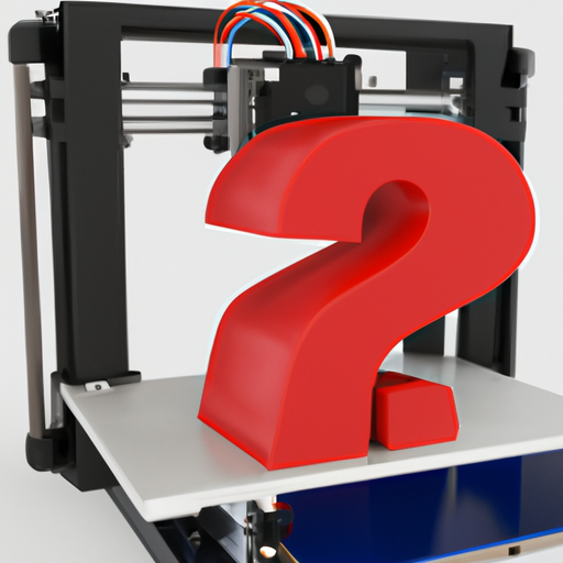 3d printer printing a question mark
